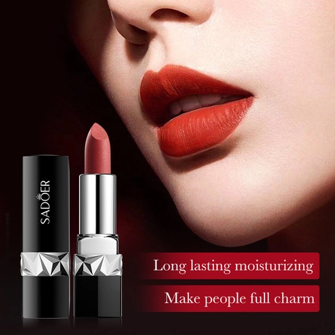 Rouge À Lèvres Mat Velours Longue Durée Hydratant Texture Lisse Maquillage Des Lèvres Élégant