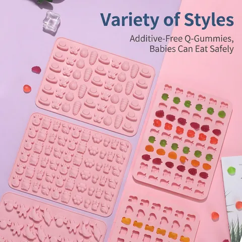 Stampo Per Caramelle In Silicone Grado Alimentare Resistente Al Calore Flessibile DIY Cioccolato Ghiaccio Multi Cavità Forme Animali Frutta