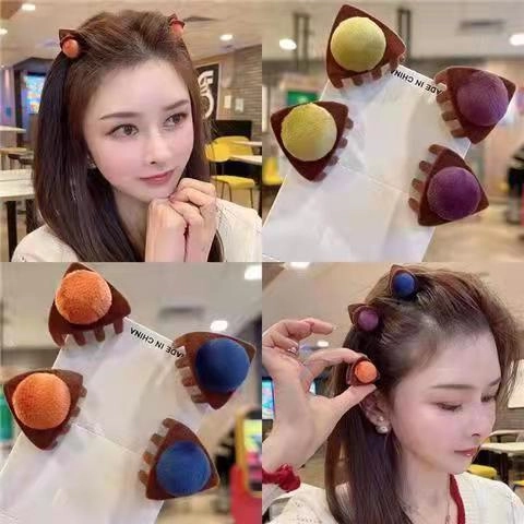 Mini Pinces À Cheveux Triangle Floquées Forme Oreille De Chat Petites Barrettes Pour Femmes Filles Coiffe En Velours