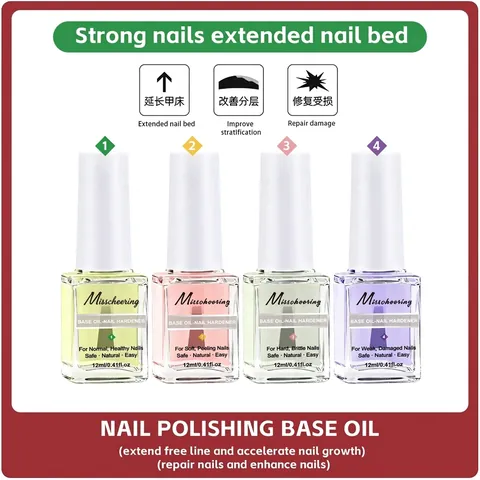 Nail Treatment Base Oil Repairing Growth Formula Strengthening For Damaged Weak Nails Professional Manicure Care