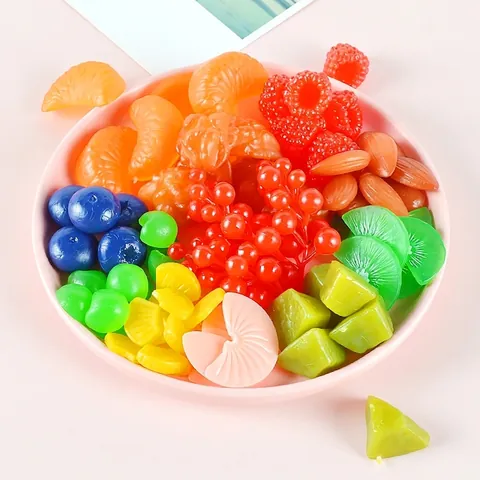 Realistische Künstliche Mini Obst Nuss Modelle PVC Simulation Lebensmittel Scheiben Für Bastelarbeiten Fotorequisiten