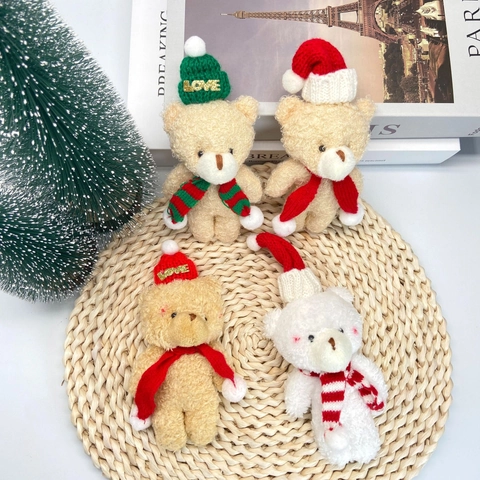 Mini Cappelli Di Natale In Maglia Piccolo Cappello Babbo Natale Per Decorazione Bambole Artigianato Fai Da Te Accessori