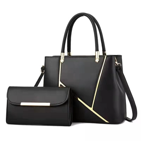 Women Handbags And Wallet PU Leather Tote Shoulder Crossbody Bag Large Capacity Retro Office Daily