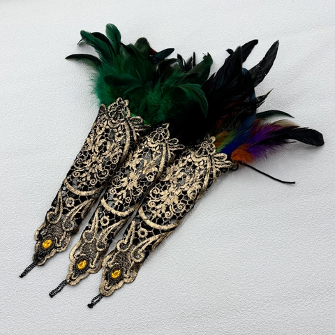 Vintage Kant Veer Armwarmers Gothische Vingerloze Handschoenen Met Vingerring Nep Edelstenen Halloween Kostuum Accessoire