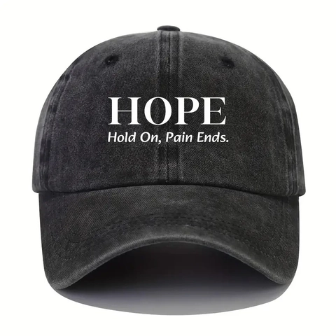Cappello Da Baseball In Cotone Lavato Con Stampa Lettere Hope Stile Retro Distressed Berretto Da Sole Regolabile