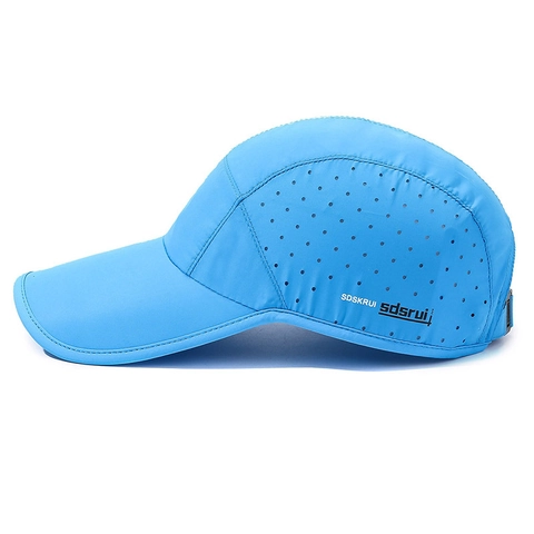 Cappello Da Baseball Asciugatura Rapida Taglio Laser Traspirante Sport All'aperto Cappello Sole Regolabile Poliestere
