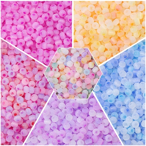 Cat Eye Glass Beads Round Loose Seed Beads For DIY Handmade Jewelry Making Accessory Elegant Style