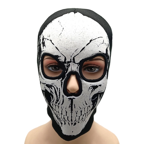 Skull Print Knitted Beanie Hat Acrylic Warm Winter Cap For Halloween Streetwear Men Women