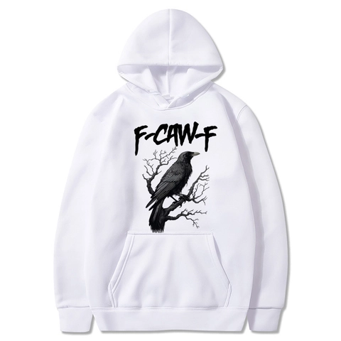 Hoodie Homme Sweatshirt Pullover Graphique Corbeau Doublé Polaire Casual Streetwear Ample Manches Longues Sport Top
