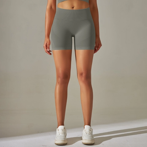 High Waisted Seamless Yoga Shorts For Women Nylon Spandex Tummy Control Butt Lift Running Fitness Gym Biker Shorts Workout
