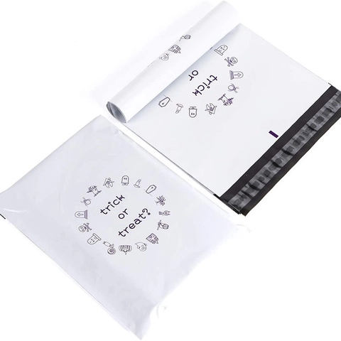 Halloween Poly Mailers Self Sealing Shipping Bags Waterproof Plastic Packaging Envelopes Pumpkin Ghost Theme Colorful