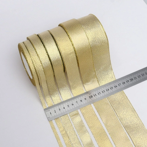 Nastro Metallico Luccicante Oro Argento Decorativo Per Confezioni Regalo Fai Da Te Natale Matrimonio Festa