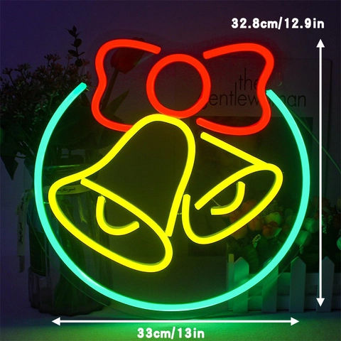 Luz De Neón LED De Navidad Acrílico Silicona USB Atenuable Decoración De Pared Festiva Para Fiestas