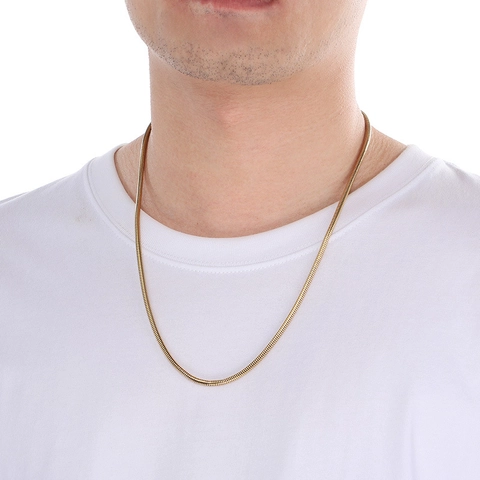 Collier Chaîne Minimaliste Acier Inoxydable Galvanoplastie Sous Vide Mode Pour Hommes Femmes Torsade Grains De Café