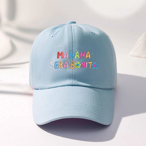 Casquette De Baseball Coton Mañana Será Bonito Broderie Fleur Réglable Chapeau De Soleil Décontracté Hommes Femmes