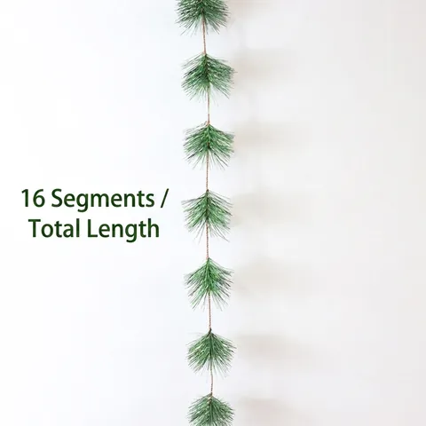 Künstliche Kiefernadel Girlande PVC Weiches Grünstreifen Für Weihnachtsbaum Haus Wandbehang Dekoration Realistisch DIY