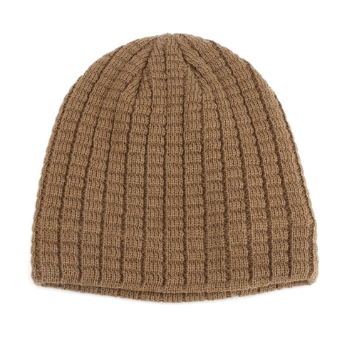 Men Winter Beanie Hat Knitted Acrylic Warm Fleece Lined Ribbed Skull Cap For Outdoor Sports Solid Color Trendy