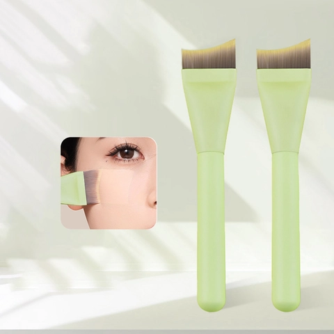 Professioneller Foundation Pinsel Ultradünner Sichelförmiger Schräger Gesichtsmasken Pinsel Kunstfaser Nahtloses Make-up Tool
