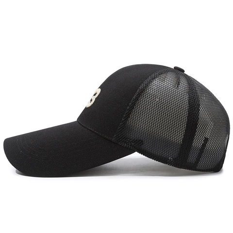 Mesh Trucker Hat Breathable Baseball Cap Outdoor Fishing Sunshade Sporty Embroidered Cotton Polyester Adjustable Unisex