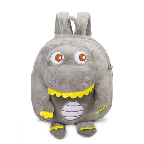 Kids Plush Dinosaur Backpack Soft Cartoon Toddler Kindergarten Preschool Bag For Boys Girls Lightweight
