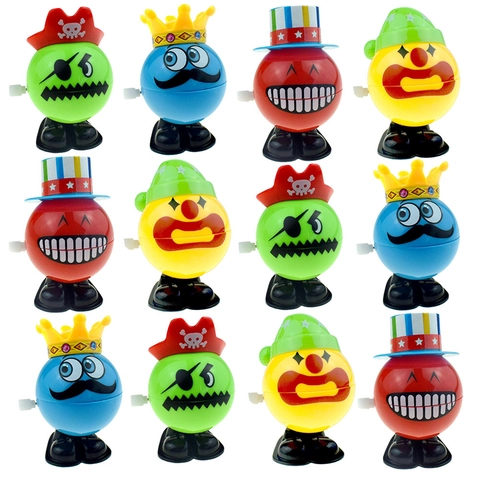 Giocattoli Clown A Molla Plastica ABS Novità Meccanica Saltante Regali Di Festa Halloween Natale Per Bambini