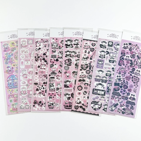 Adesivi Guka PET Laser Glitter Carino Cartone Animato Animale Scrapbooking Diario DIY Cancelleria