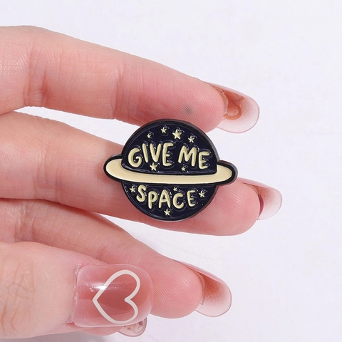 Astronaut Weltraum Emaille Brosche Pin Set Fun UFO Planet Give Me Space Take Me Beschriftung Abzeichen Für Rucksack Kleidung Unisex