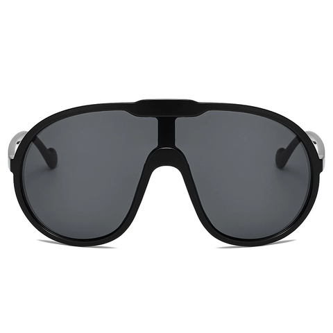 Gafas De Sol Escudo De Una Pieza De Gran Tamaño Montura PC Cortavientos Moda Al Aire Libre Estilo Retro Y2K Para Mujeres Hombres