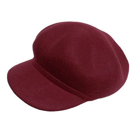Gorra Newsboy De Pura Lana Sombrero Octogonal Retro Color Sólido Otoño Invierno Boina Cálida Sombrero De Pintor