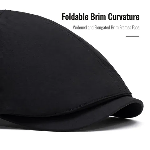 Berretto Piatto Estate Asciugatura Rapida Nylon Leggero Traspirante Regolabile Parasole Retro British Newsboy Hat
