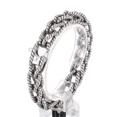Vintage Gflochtenes Seilkettenarmband Edelstahl 316L Retro Punk Industriestil Schmuckzubehör Für Männer