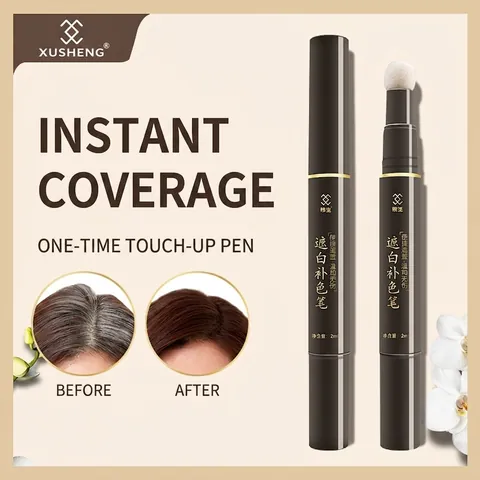 Penna Ritocco Capelli Copertura Temporanea Capelli Grigi Con Spugna Essenza Botanica Per Un Look Naturale
