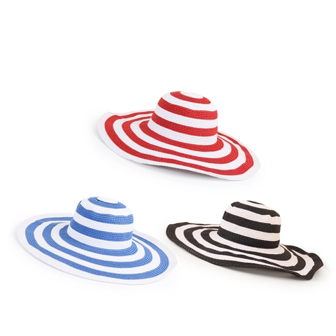 Cappello Di Paglia A Righe A Tesa Larga Paglia Di Carta Protezione Solare Estate Spiaggia Parasole Cima Rotonda Per Uomini E Donne