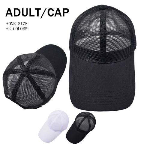 Cotton Mesh Breathable Extended Brim Sun Protection Adjustable Outdoor Sports Golf Baseball Cap For Adult