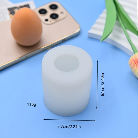 Egg Shape Silicone Mold For DIY Handmade Candle Soap Plaster Fondant Cake Crafting Tool Soft Flexible