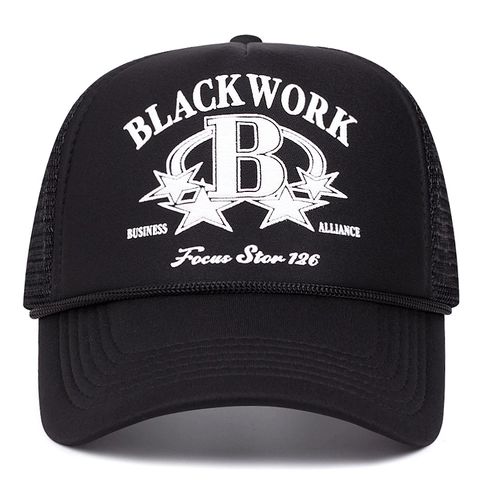 Gorra Trucker Retro Americana Malla Transpirable Algodón Estampado Espuma Gorra De Béisbol Streetwear Snapback Ajustable