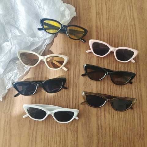 Occhiali Da Sole Bambini Occhio Di Gatto Vintage Protezione UV400 Montatura Plastica Moda Per Bambini Viaggi Festa Aperto