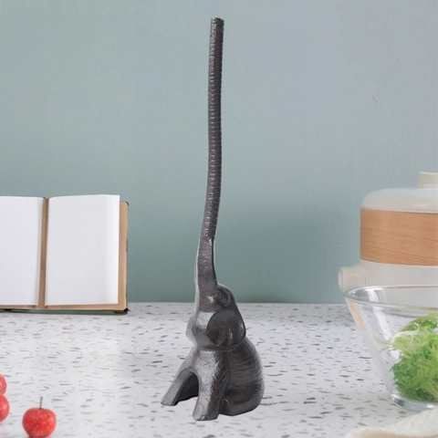 Paper Towel Holder Cast Iron Creative Animal Elephant Cat Shape Kitchen Roll Stand Decorative Vintage Heavy Duty Countertop