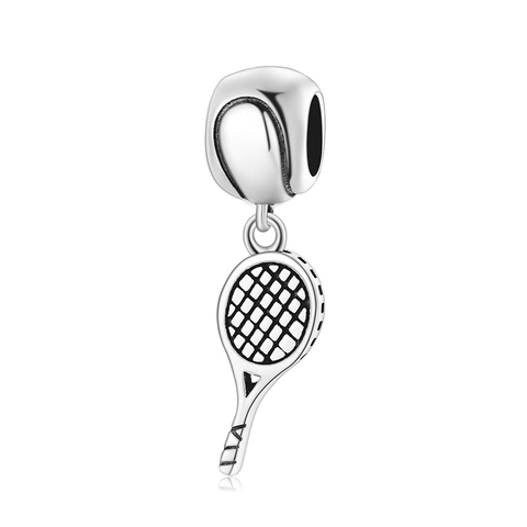 925 Sterling Silber Sport Anhänger Für DIY Armbänder Tennis Schläger Baseballschläger Schlittschuh Trikot Strass Schmuck Damen