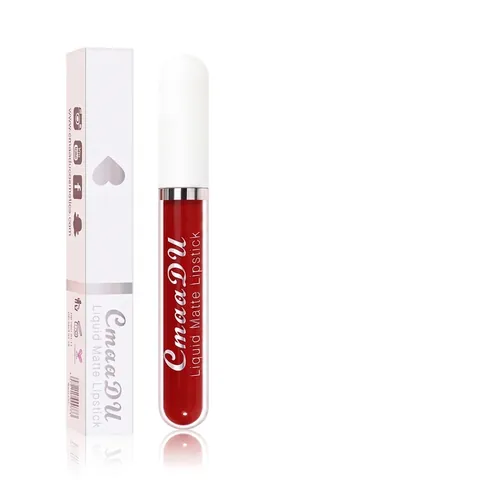 Rouge À Lèvres Liquide Mat Imperméable Longue Durée Antiadhésif Velours Haute Pigmentation Brillant À Lèvres