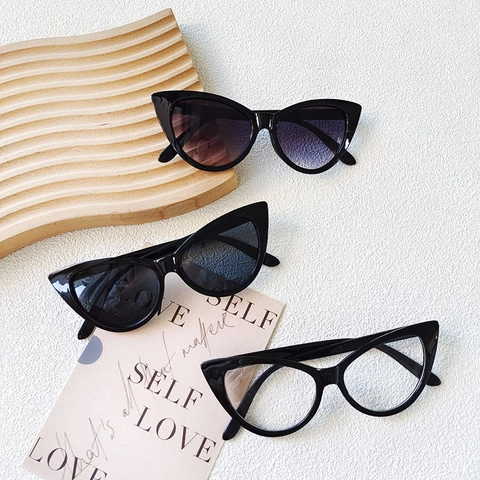 Occhiali Da Sole Gatto Per Bambini Protezione UV400 Montatura In Resina Stile Vintage Retrò Ragazzi Ragazze