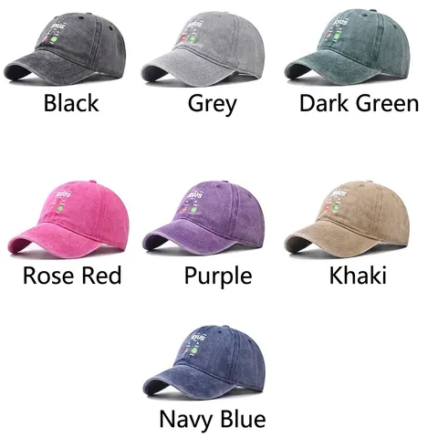 Washed Cotton Baseball Cap Jesus Calling Creative Phone Interface Vintage Distressed Sun Hat For Women Men Unisex Adjustable
