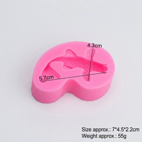 3D Koi Fish Silicone Mold Goldfish Shape Fondant Cake Decoration Baking Tool For Chocolate Jelly Handmade Soap DIY