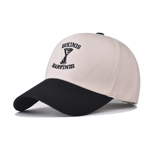 Cappello Da Baseball In Cotone Ricamato Bikinis Martinis Patchwork Protezione Solare All Aperto Cappello Regolabile A Tesa Curva