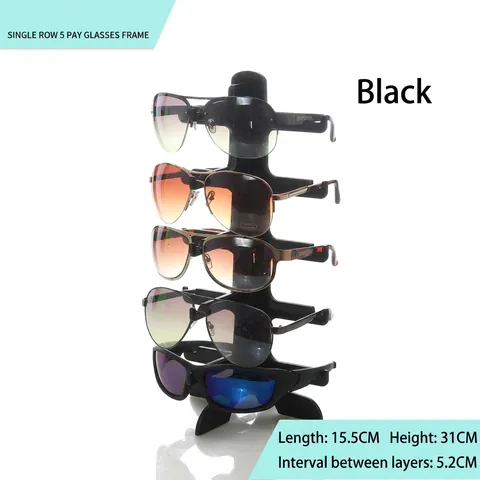 Multi Tier Sunglasses Display Stand Plastic Eyeglasses Holder Countertop Organizer Rack For Retail Shop Or Home Desktop