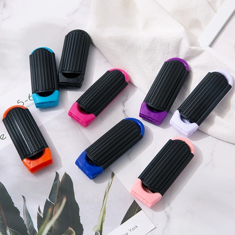 Pettine Per Capelli Pieghevole Portatile Con Specchio Viaggio Mini Spazzola Massaggio Air Cushion Plastica ABS Tascabile Strumento Styling