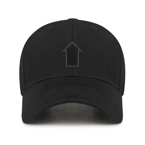 Baseballkappe Aus Baumwolle Mit Pfeil Klettverschluss Verstellbare Metallschnalle Sonnenschutz Gebogene Krempe Unisex