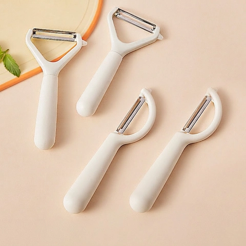 Fruit Vegetable Peeler Stainless Steel Sharp Blade PP Handle Potato Apple Kitchen Tool Ergonomic Digging Design