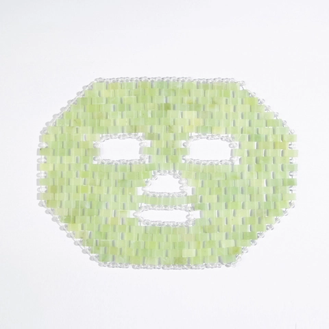 Natuurlijke Jade Steen Oogmasker Handgemaakte Koelende Gezichtsmasker Voor Huidverzorging Ontspanning Anti Veroudering