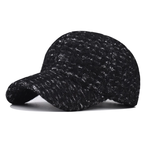 Vintage Fleece Lined Baseball Cap Faux Lamb Wool Warm Winter Hat For Men Women Outdoor Windproof Adjustable Retro Style
